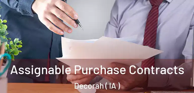  Assignable Purchase Contracts Decorah ( IA )