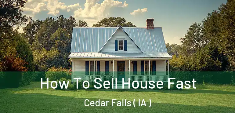  How To Sell House Fast Cedar Falls ( IA )
