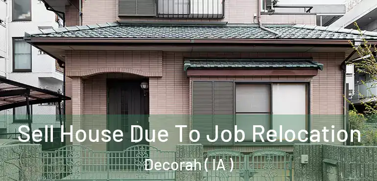  Sell House Due To Job Relocation Decorah ( IA )