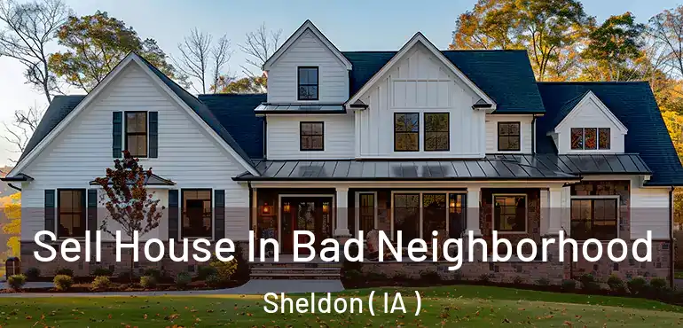  Sell House In Bad Neighborhood Sheldon ( IA )