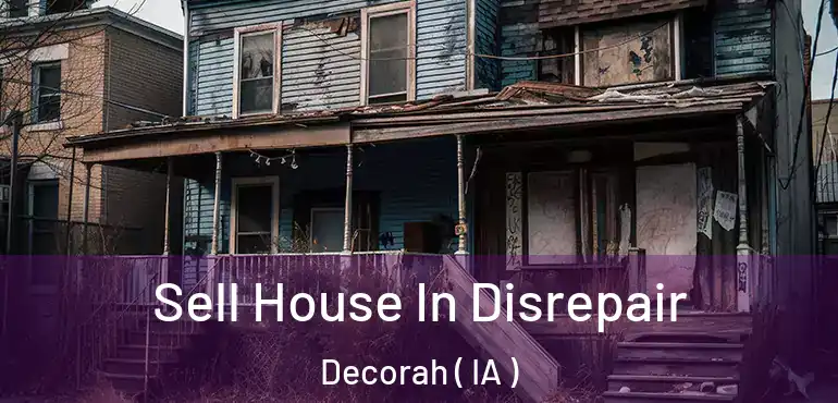  Sell House In Disrepair Decorah ( IA )