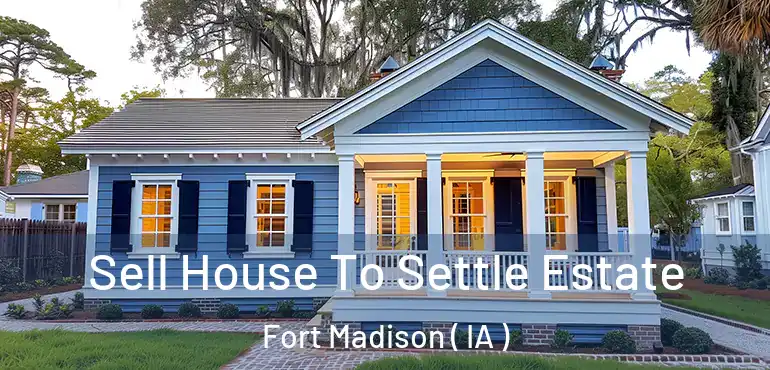  Sell House To Settle Estate Fort Madison ( IA )