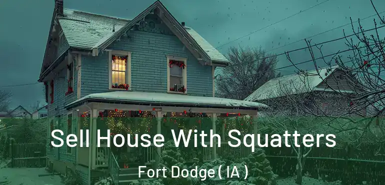  Sell House With Squatters Fort Dodge ( IA )