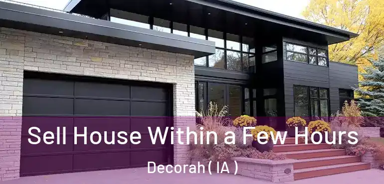  Sell House Within a Few Hours Decorah ( IA )